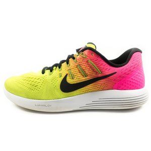 nike pink and yellow running shoes